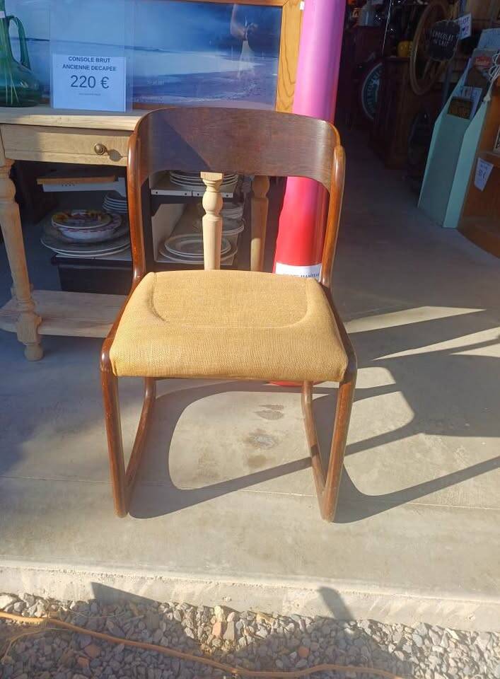 Chaise Traineau Baumann vintage