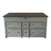 Ivory white chest of drawers - 160x65cm - grey green