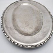 Silver metal tray. Art deco. Armand Frénais