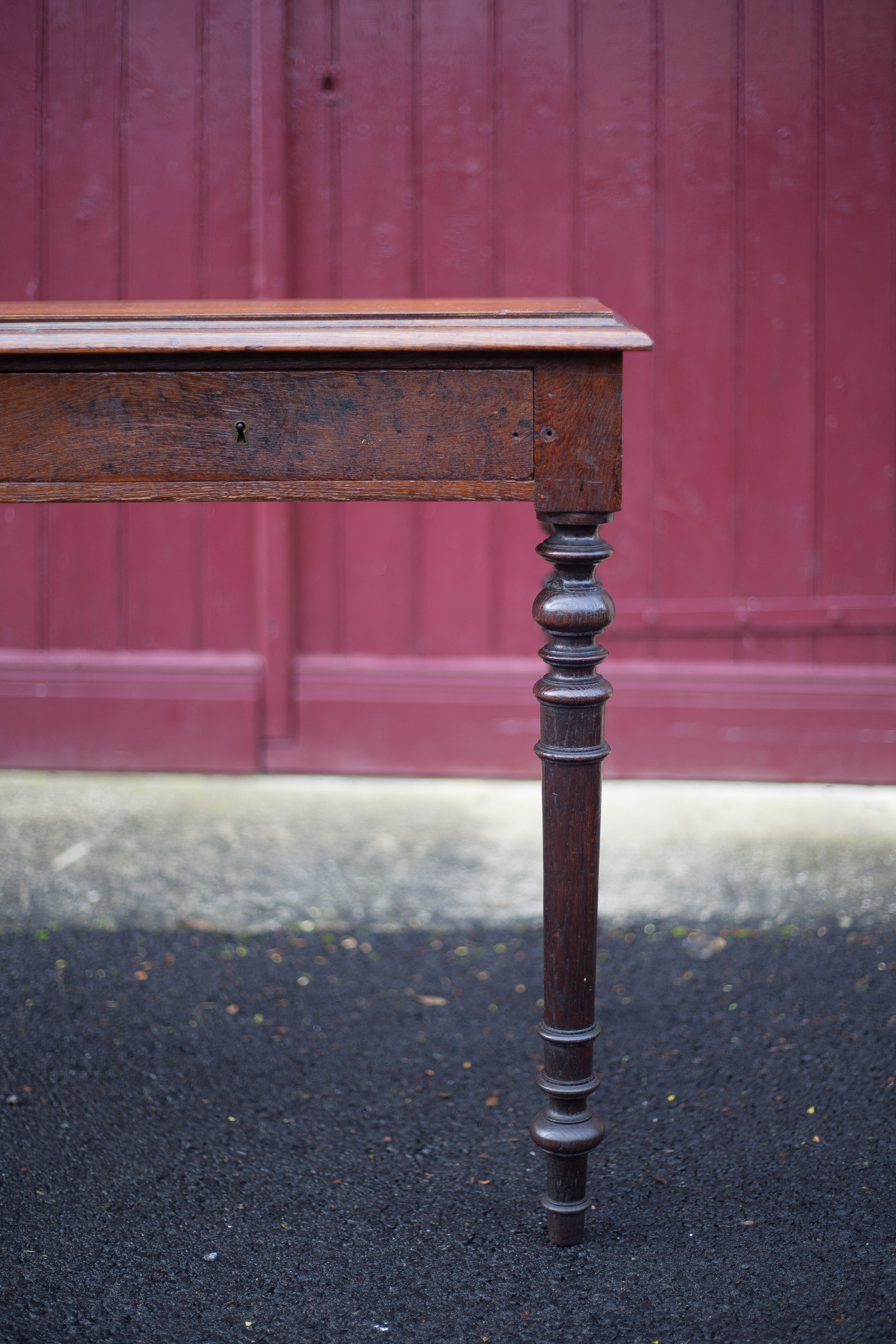 Table or desk Louis Philippe with two drawers