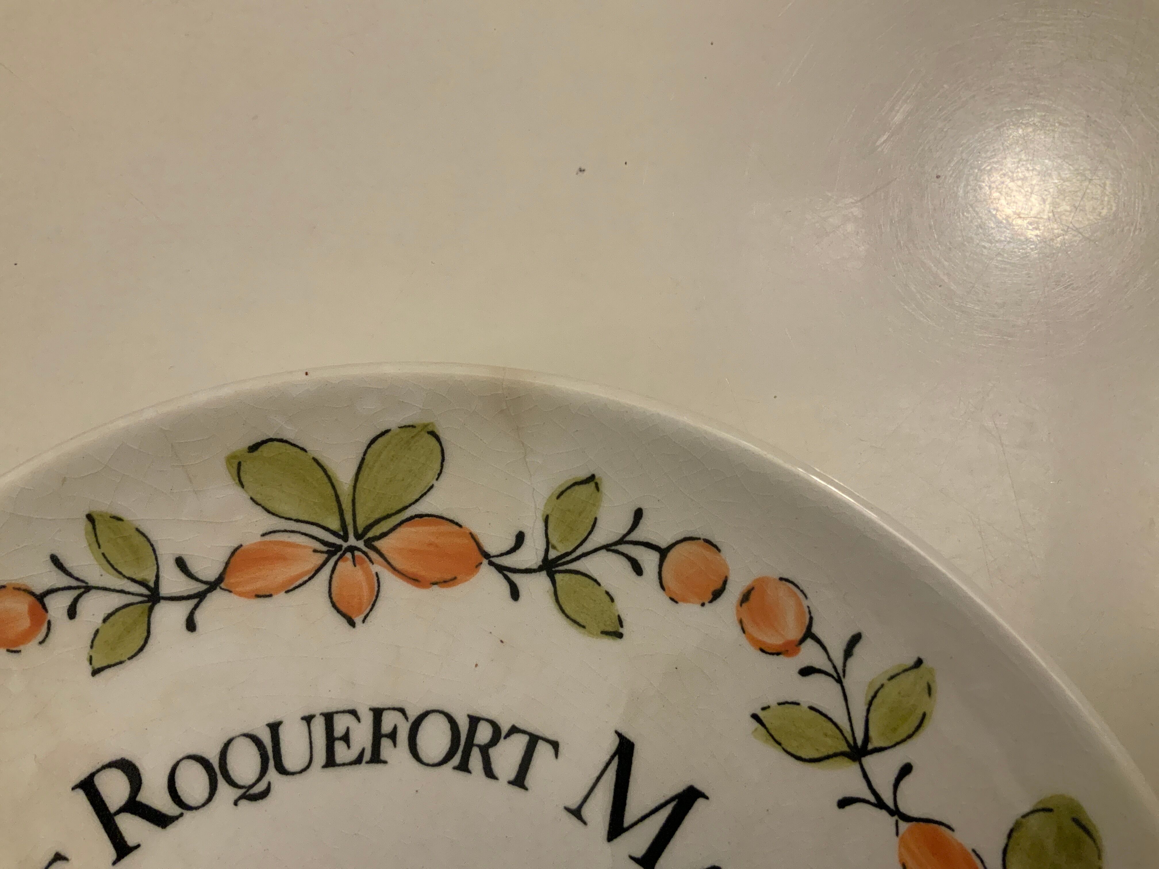 6 Gien cheese plates