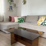 Glass coffee table