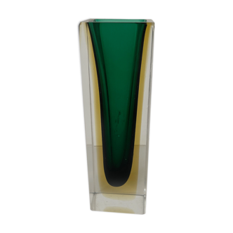 Vase soliflore sommerso en verre de murano