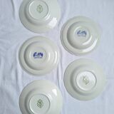 Vintage blue soup plates