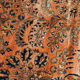 Handmade antique Persian Sarouk rug 4' x 6.4' (122cm x 195cm) 1920s