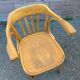 American office style armchair Viennese curved wood FISCHEL THONET 1950