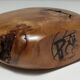 candle holder solid wood carved design 80s