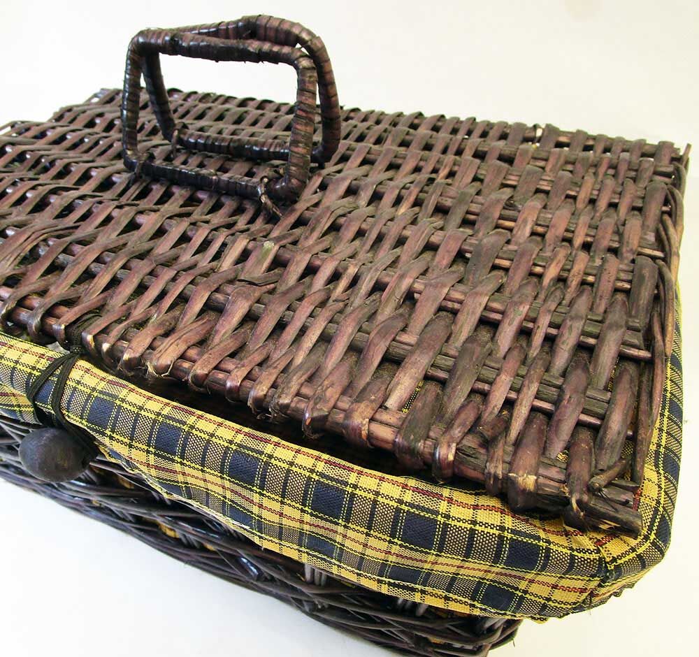 Vintage picnic basket
