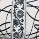 Coussin rectangulaire noir et blanc modèle Sophia