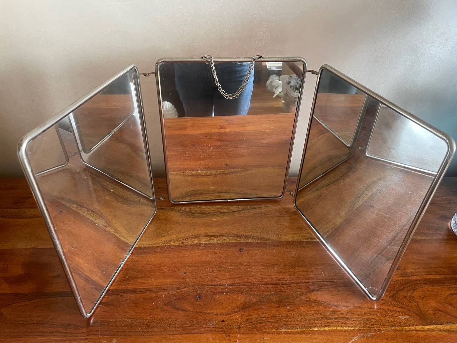 Miroir barbier triptyque grand modèle