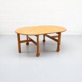 Extendable Beech Dining Table 1960s