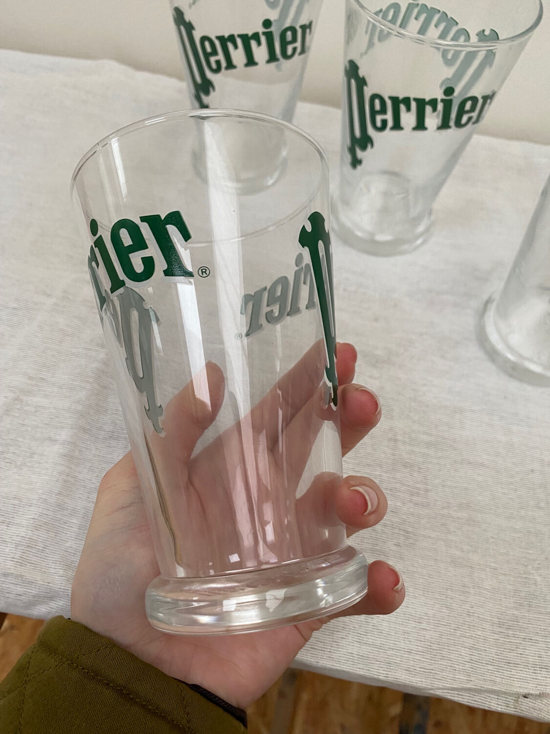 Perrier glasses