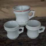 Lot de 3 tasses brûlots