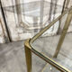 Pair of bronze side tables