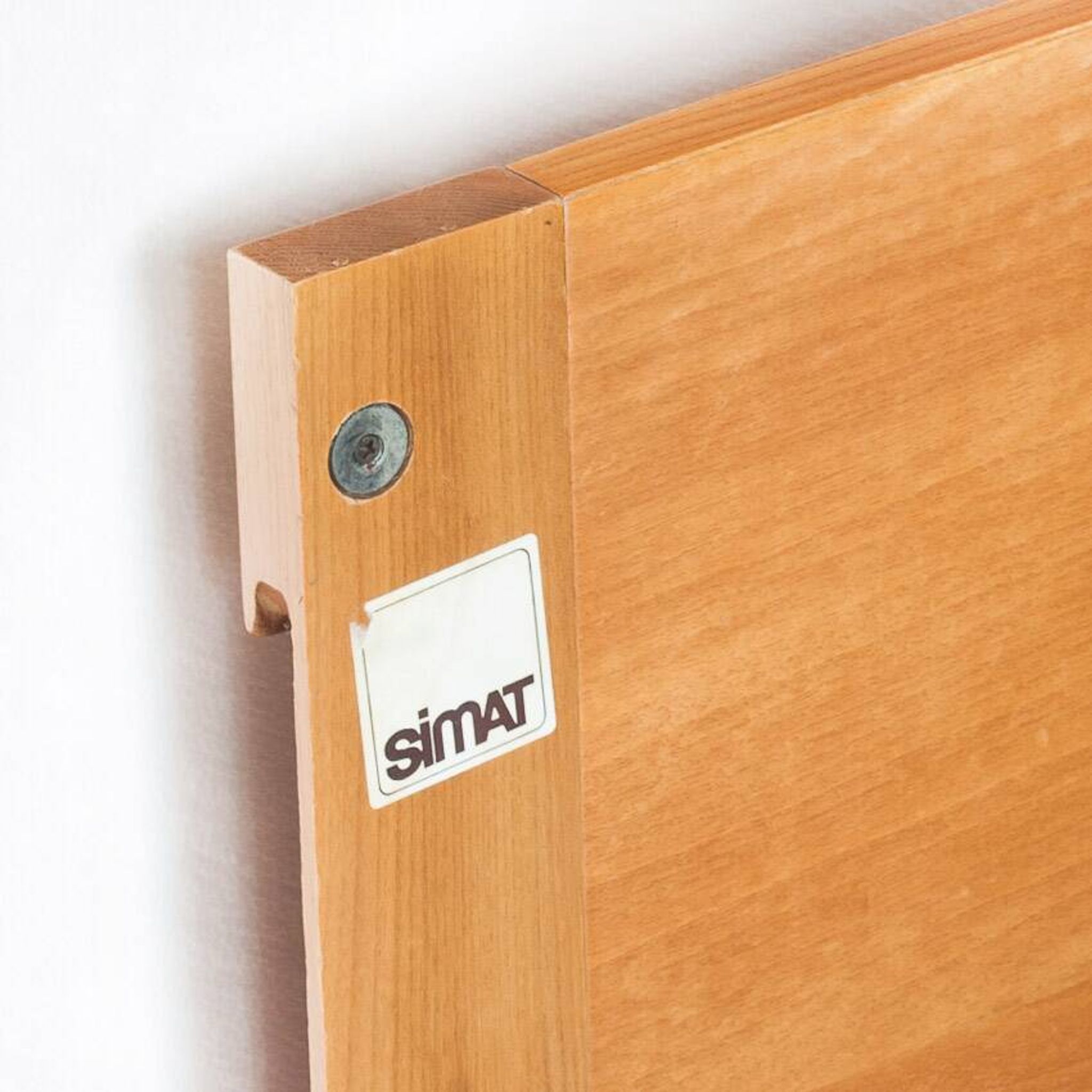 Vintage sideboard in elm wood. Edition by Simat. France 1970s.
