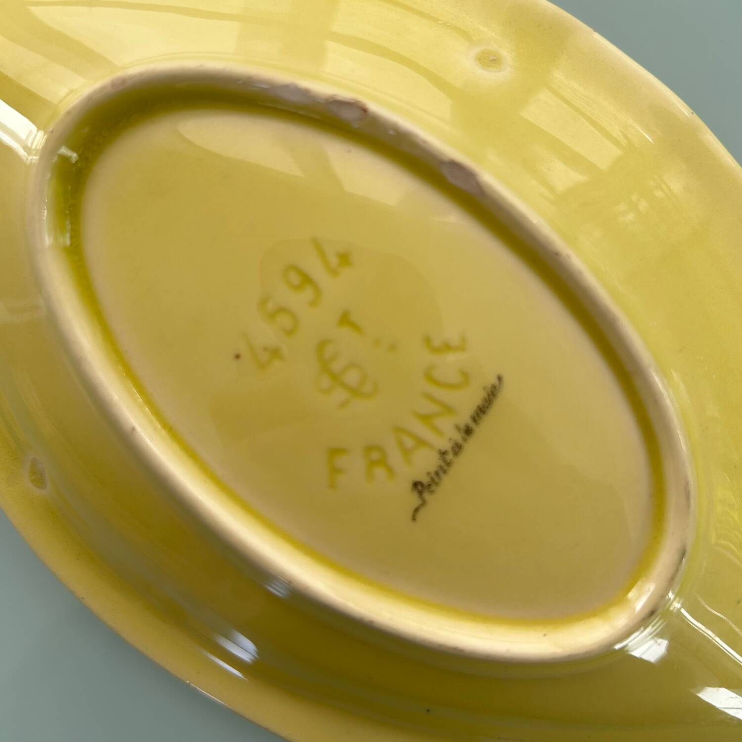 Striped fish dish 1950