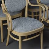 Ensemble de 4 chaises Gemla en hêtre, Suède 1970