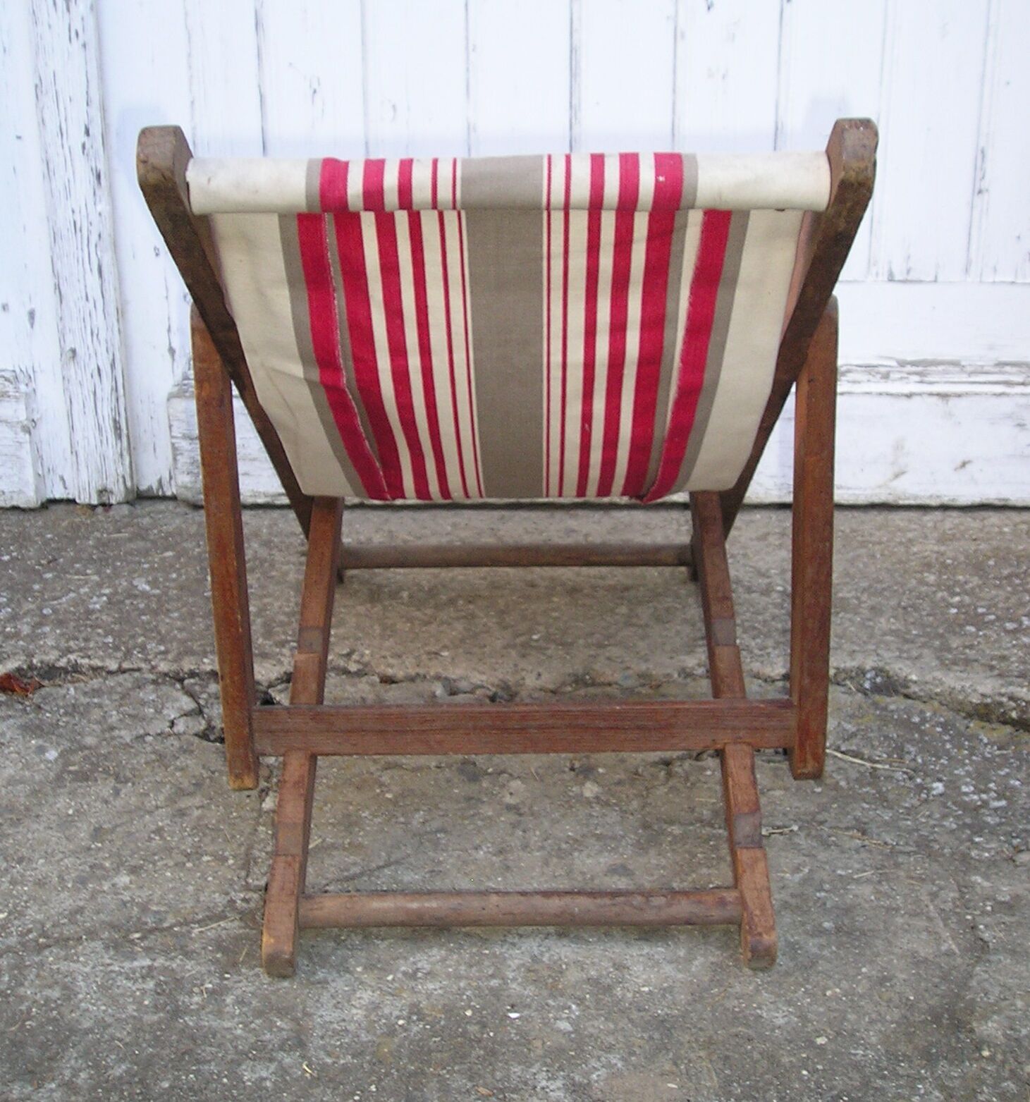 Old deck chair for children