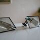 Pair of postmodernist wall sconces, 1980