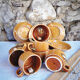 Set of 6 tea cups / glazed ceramic coffee