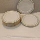 10 assiettes  porcelaine"sfp France "