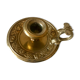Art nouveau golden bronze candlestick