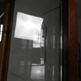 Art Deco display cabinet with sliding glass doors