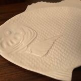Large vintage ceramic fish dish