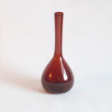 Ruby red vase by Arthur Percy for Gullaskruf Glasbruk, Sweden 1950s.