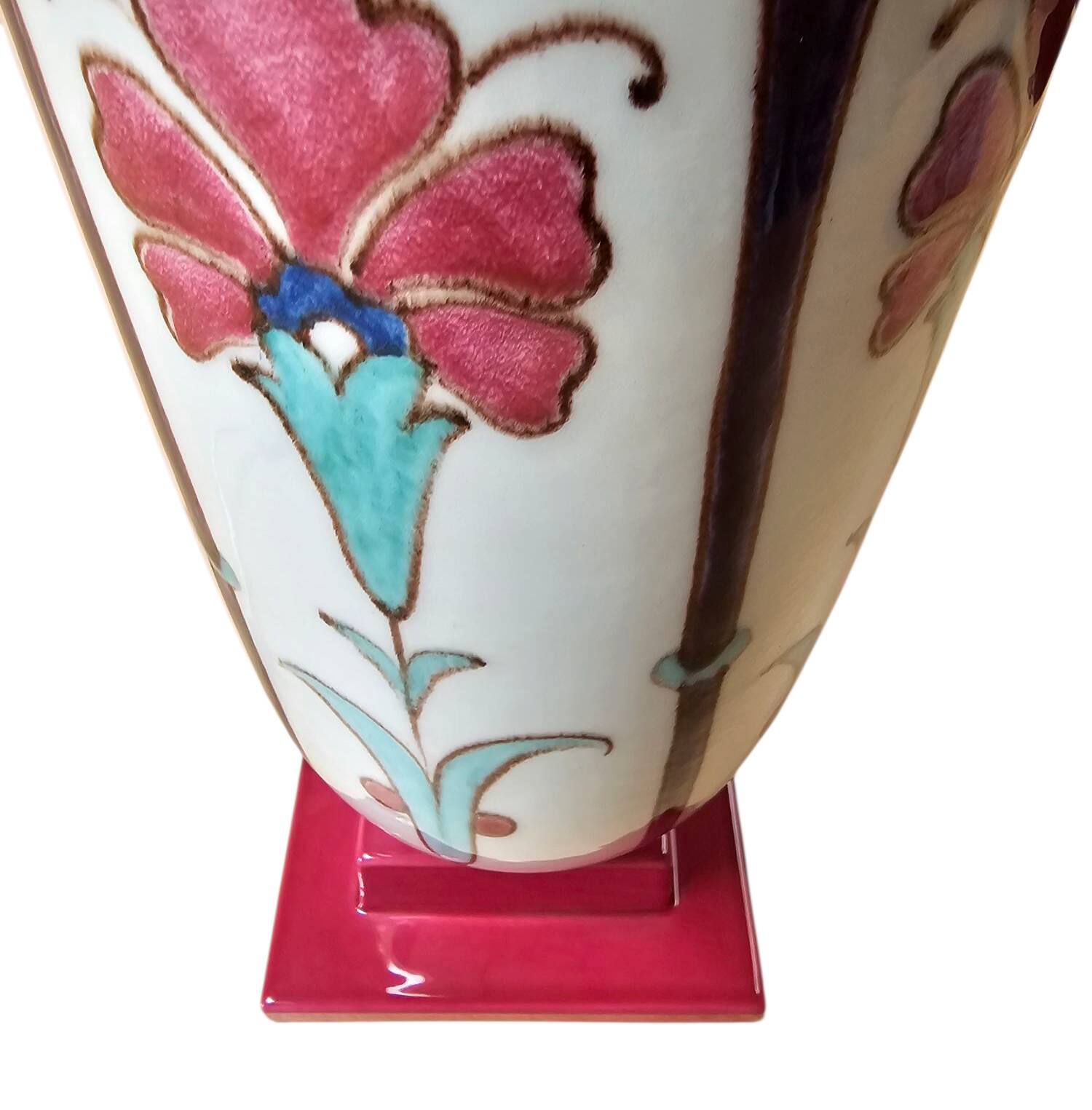 Bitossi/ ceramic table lamp 1980s / vase lamp / marked