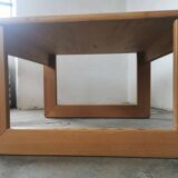 Square pine coffee table