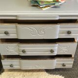 Chest of drawers wooden gray zinc 30 years