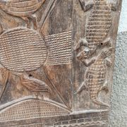 Old wooden door Senufo of Côte d'Ivoire