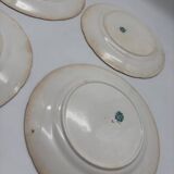 4 Sarreguemines plates, Minton model, 19th century