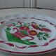 Decorative hand-painted ceramic plate 50s-60s