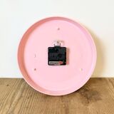 Vintage Pink East German Bakelite Wall Clock from Weimar, 1980s