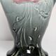 Vase barbotine iris Art nouveau
