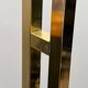 Brass Floor Lamp with Adjustable Reflector on a Timber Base