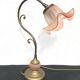 Opaline swan collar lamp