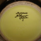 Cache pot ceramic enameled St Clement of 1960