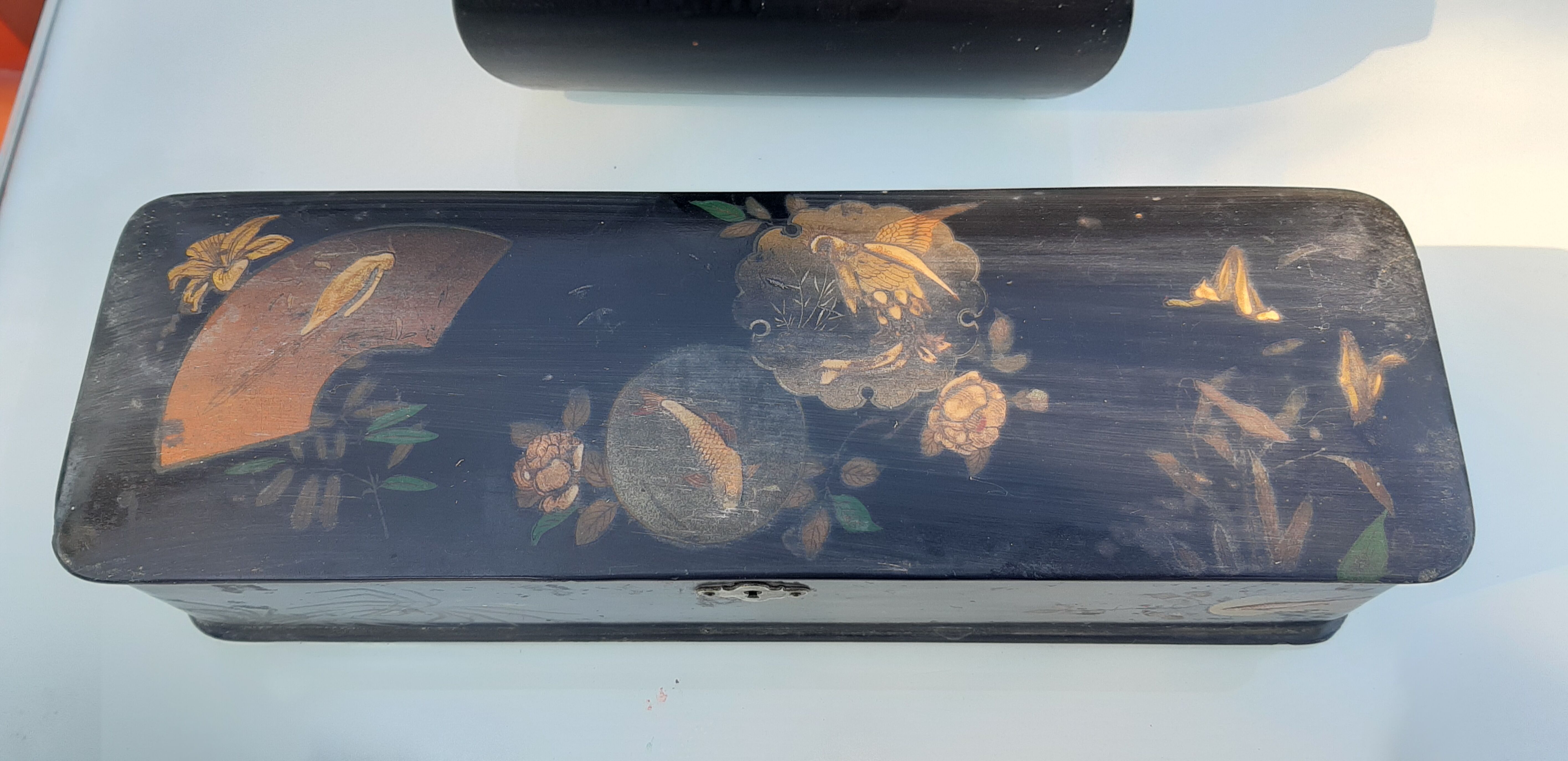 3 Napoleon III japanese laque boxes