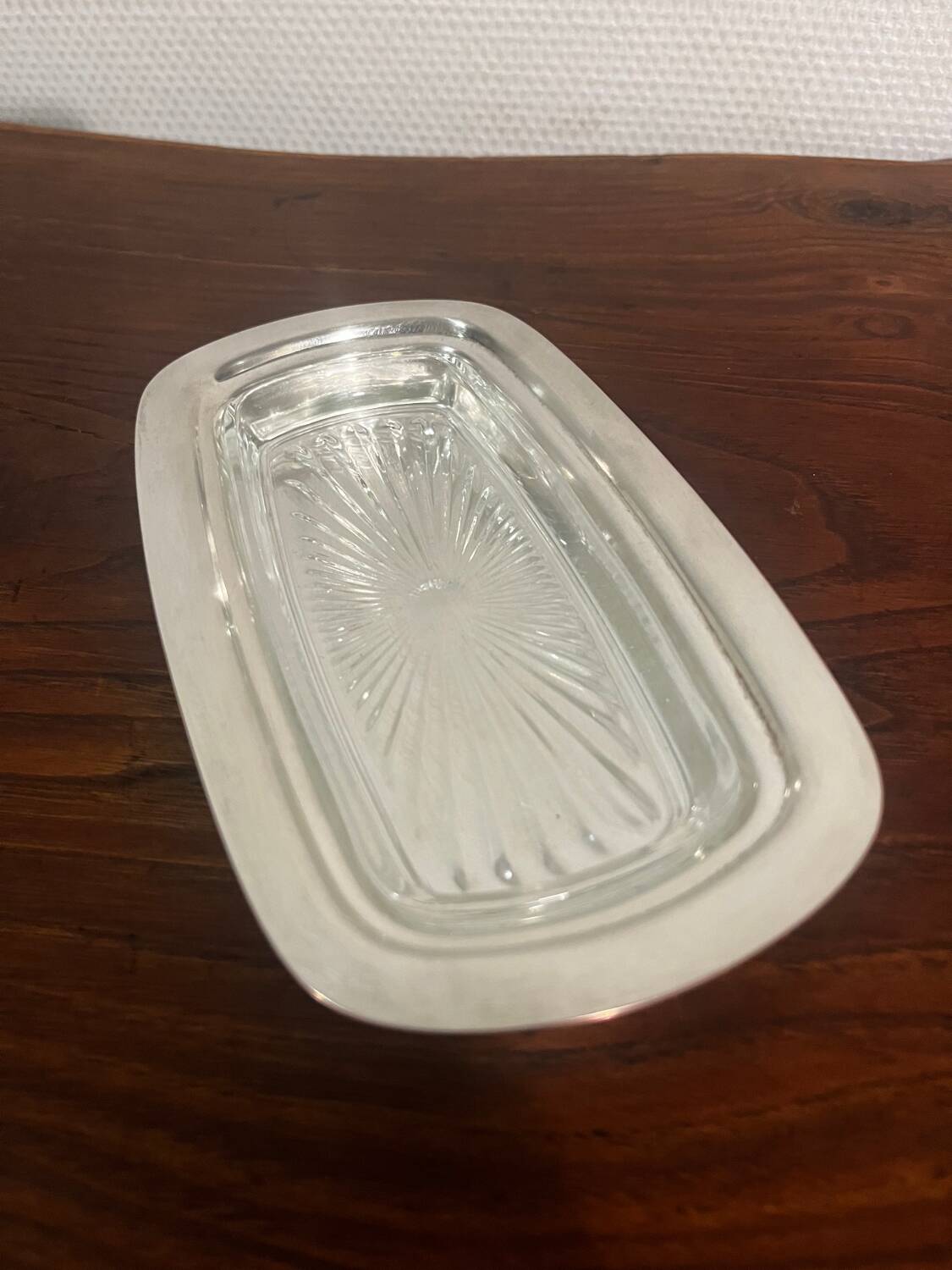 Butter dish from the 60s Gerb France silver metal