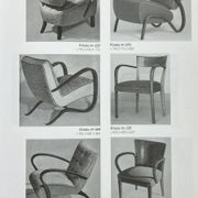 1930s Pair of Jindrich Halabala Art Deco H-237 Armchairs in Bouclé, Restored