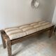 Indian bench made of recycled wood