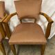 Fauteuil Bridge velours beige rosé