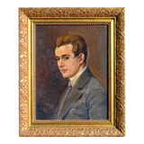 Portrait of a man, 1929, by albert morhain (1883-1953)