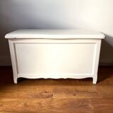 Old wooden toy box repainted