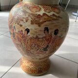 Large numbered Asian vase