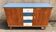 Solid wood sideboard from the 1950s – a unique piece with graphic design.