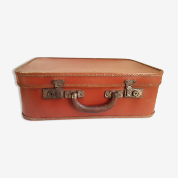 Vintage cardboard suitcase 1960